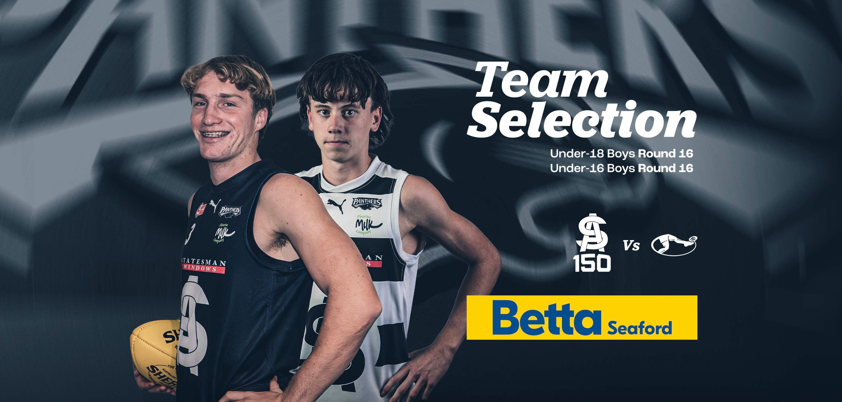 BETTA Team Selection: Round 16 Juniors v Norwood BETTA Team Selection: Round 16 Juniors v Norwood